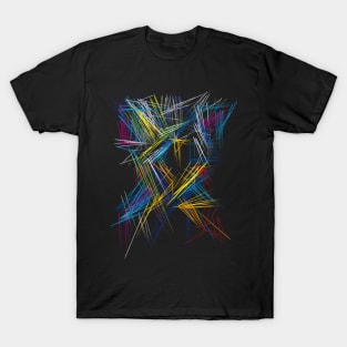 Abstract Color Scifi Pattern T-Shirt